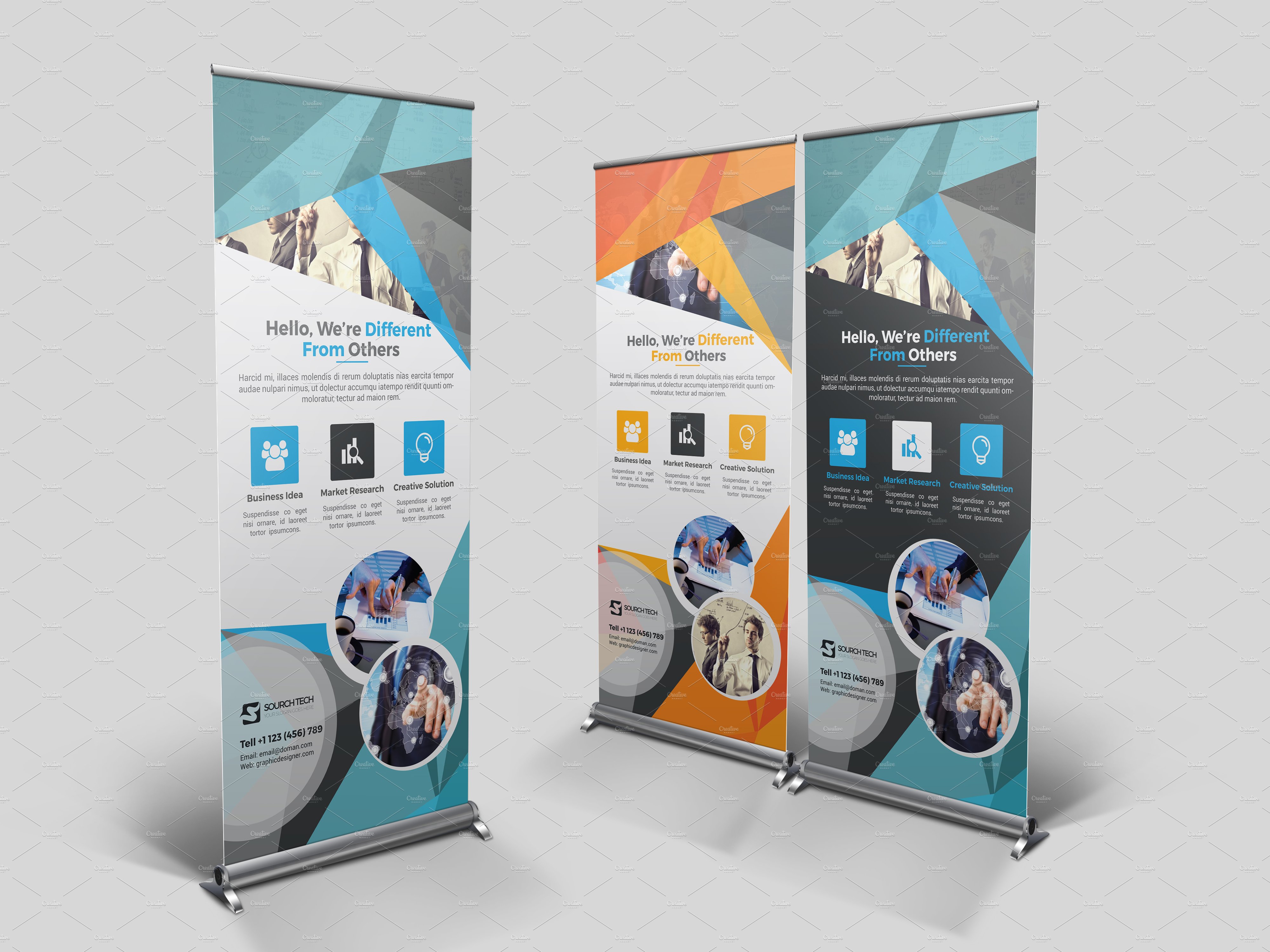 Roll-Up Banner Template cover image.