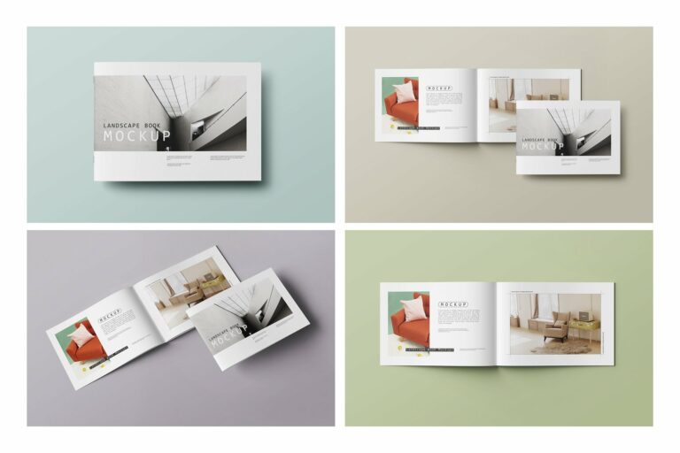 Landscape Brochure/book Mockup – MasterBundles