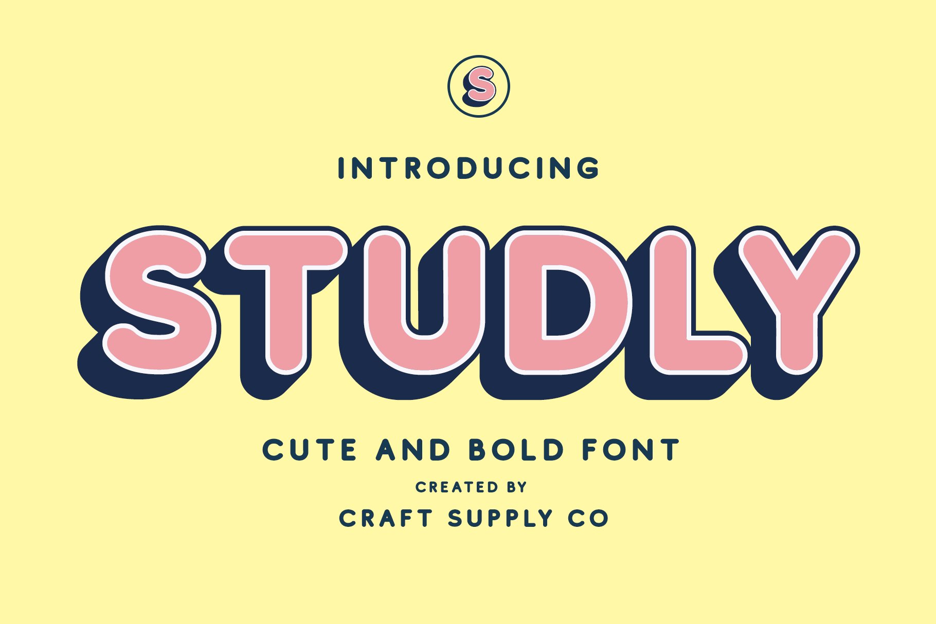 Studly - Layered Font Family cover image.
