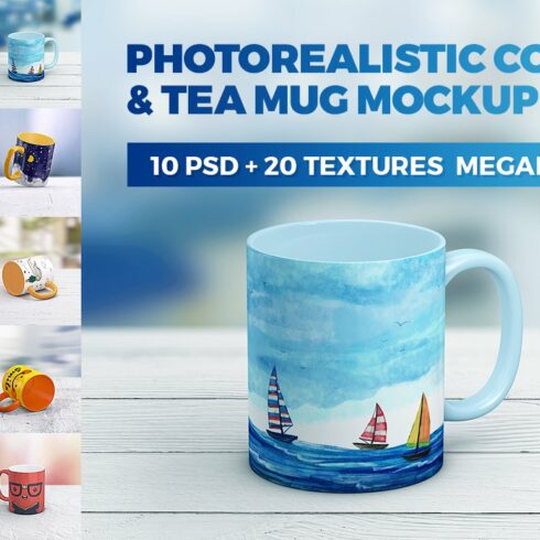 Coffe Mug MockUp MegaPack cover image.