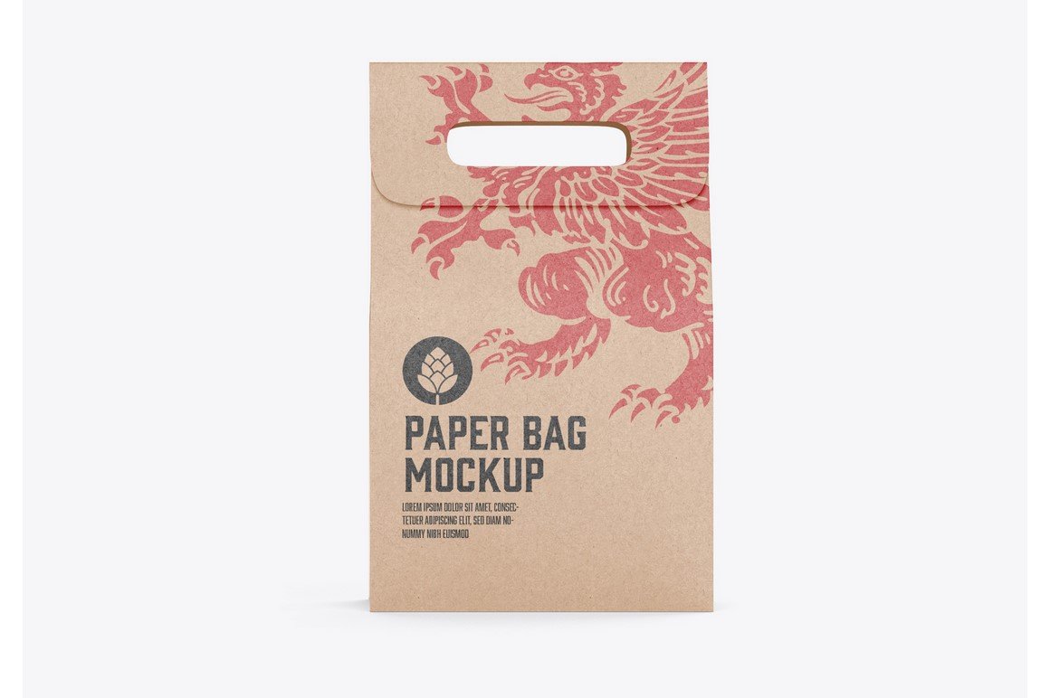 Kraft Paper Bag Mockup cover image.