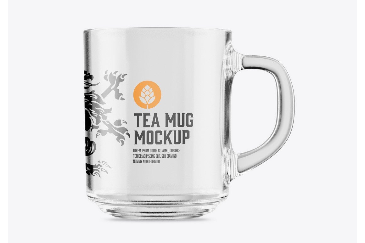 Clear Glass Mug Mockup cover image.