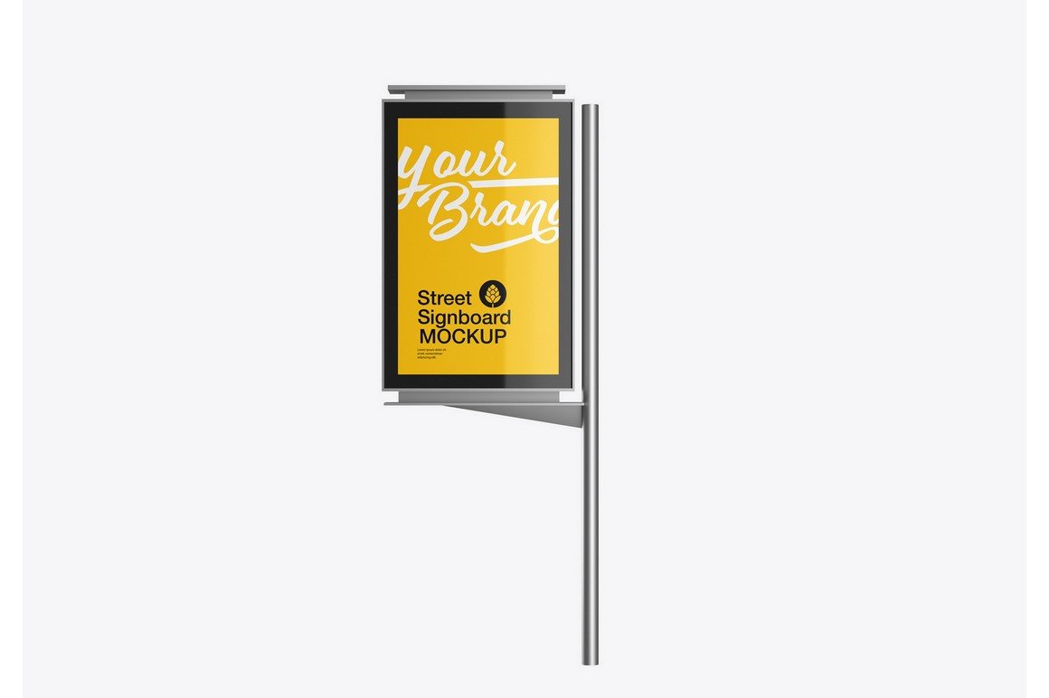 Outdoor Kiosk Advertisement Mockup cover image.