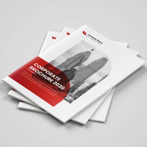 Corporate business brochure template cover image.