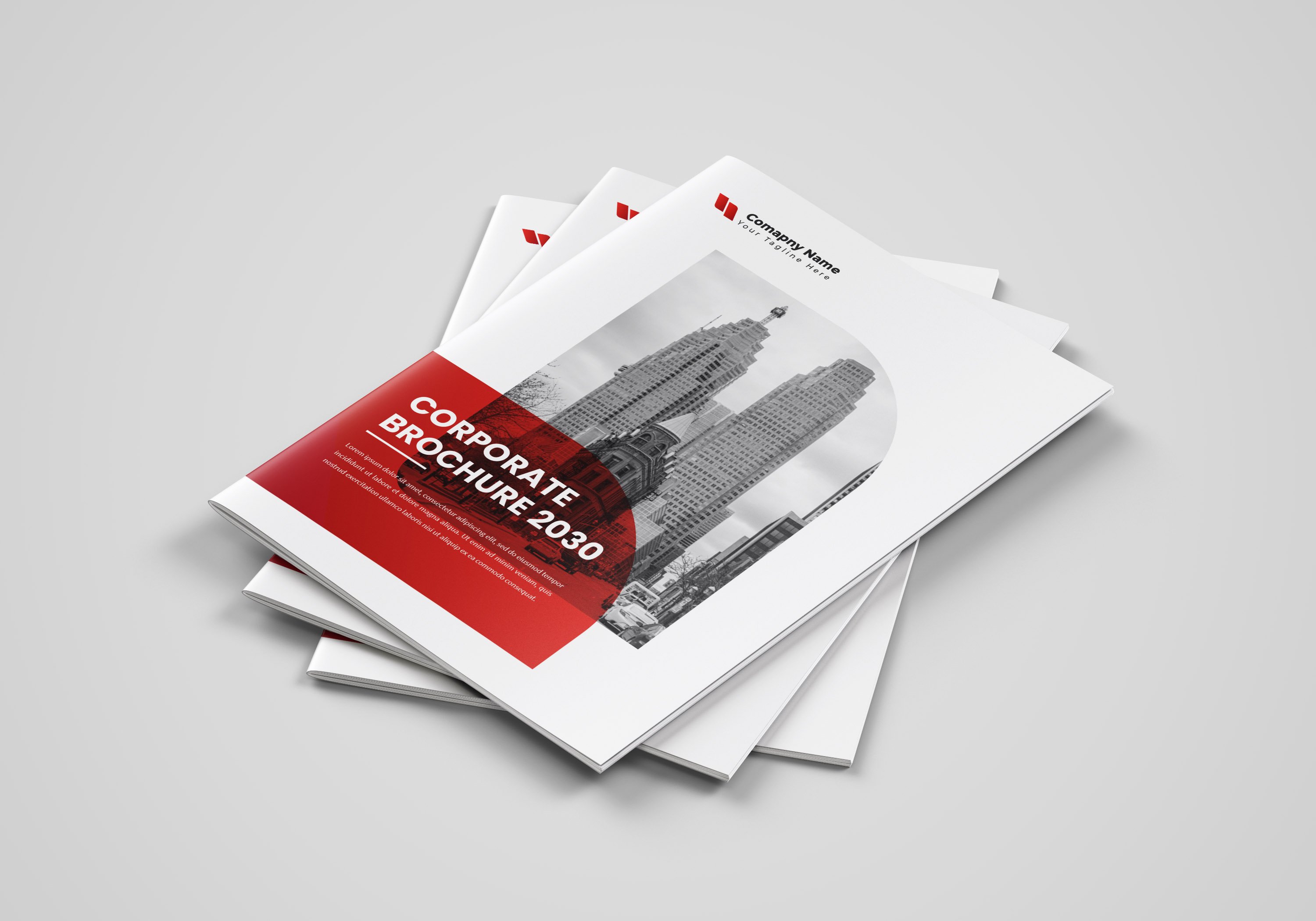 Corporate business brochure template cover image.