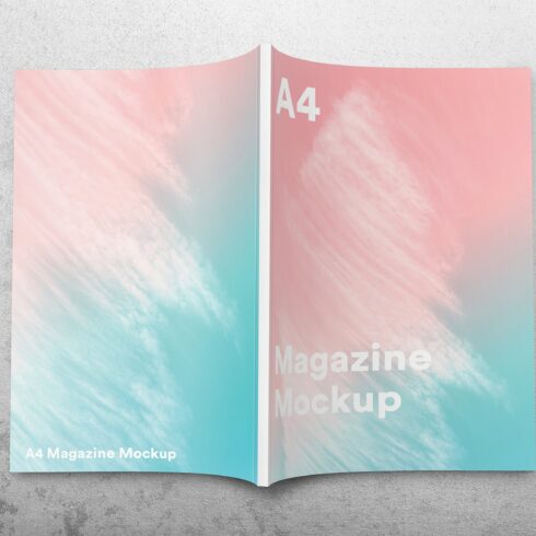 A4 Magazine Brochure Mockup (SALE) cover image.