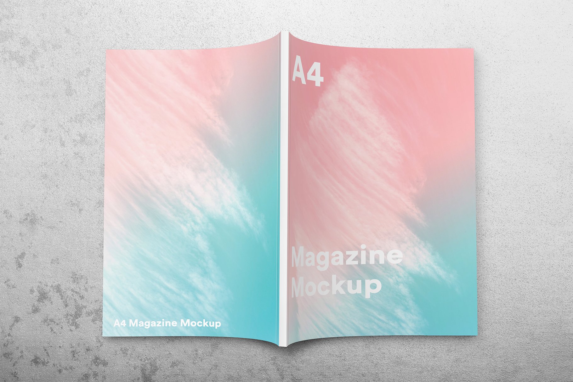 A4 Magazine Brochure Mockup (SALE) cover image.