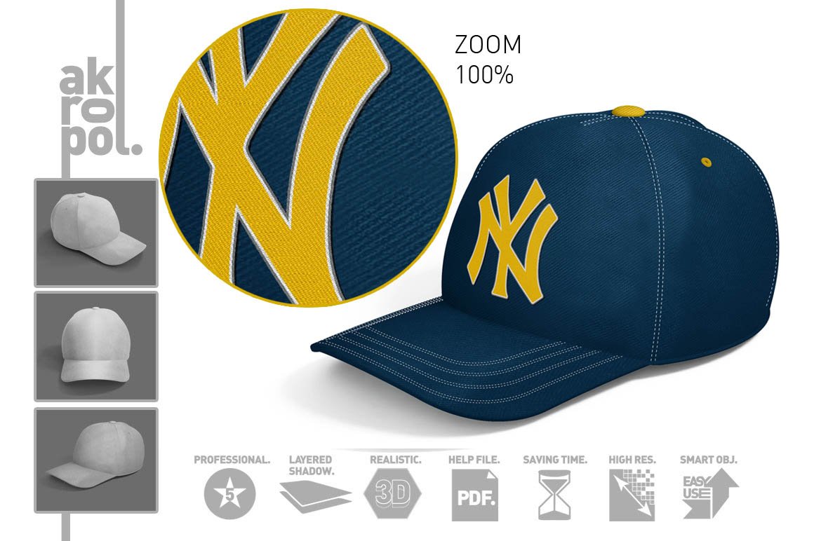 Baseball Cap Mock Up preview image.