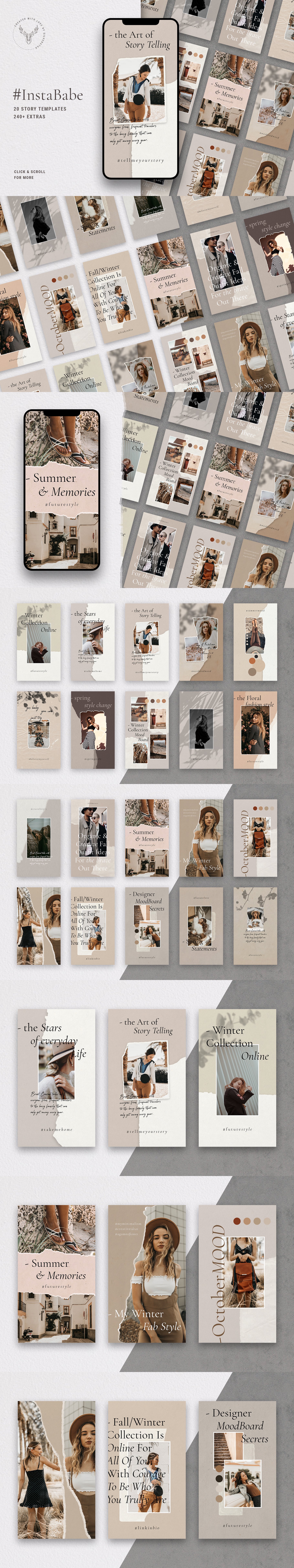 003 instababe instagram post story templates 829