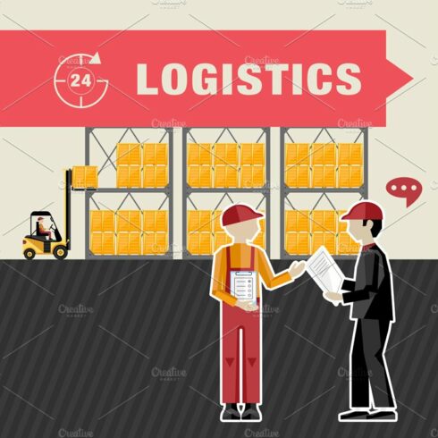 Warehousing and logistics processes. cover image.