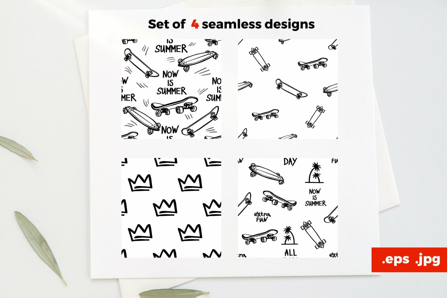 Skateboard Park Sticker & Patterns – MasterBundles
