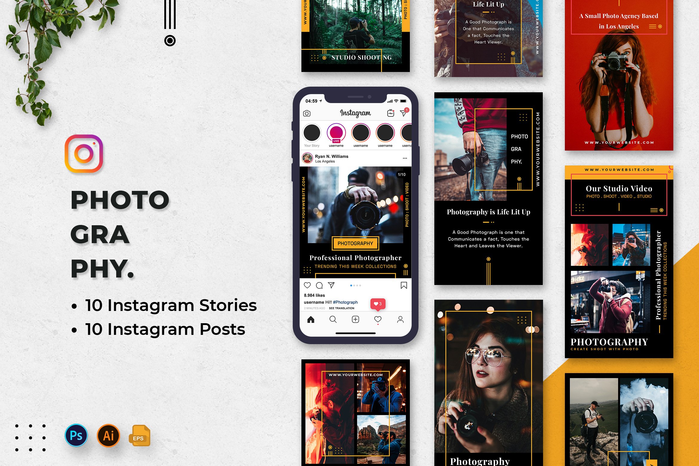 Photography Instagram Stories & Post cover image.