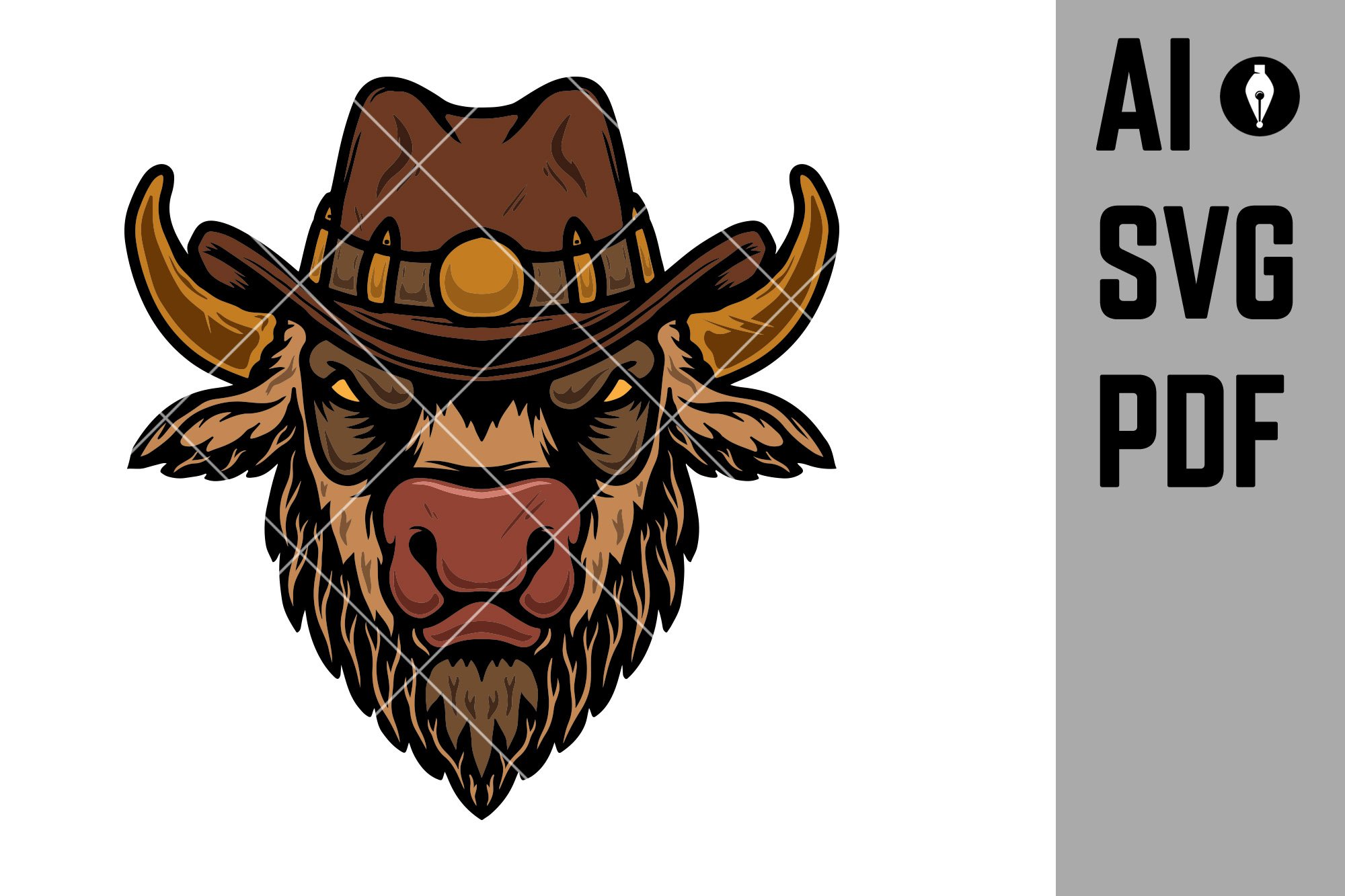 Buffalo in cowboy hat cover image.