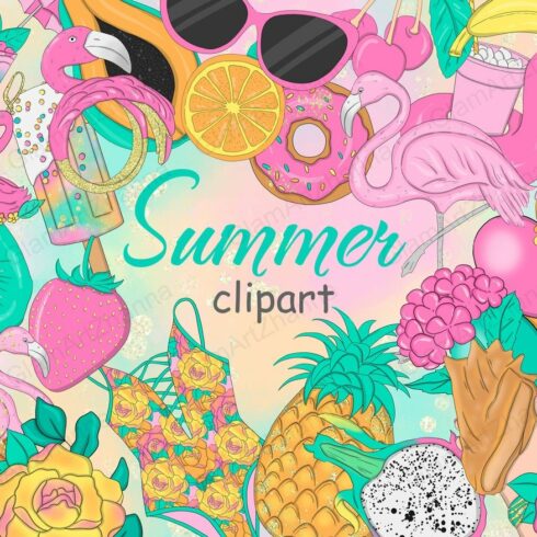 Summer Clipart cover image.