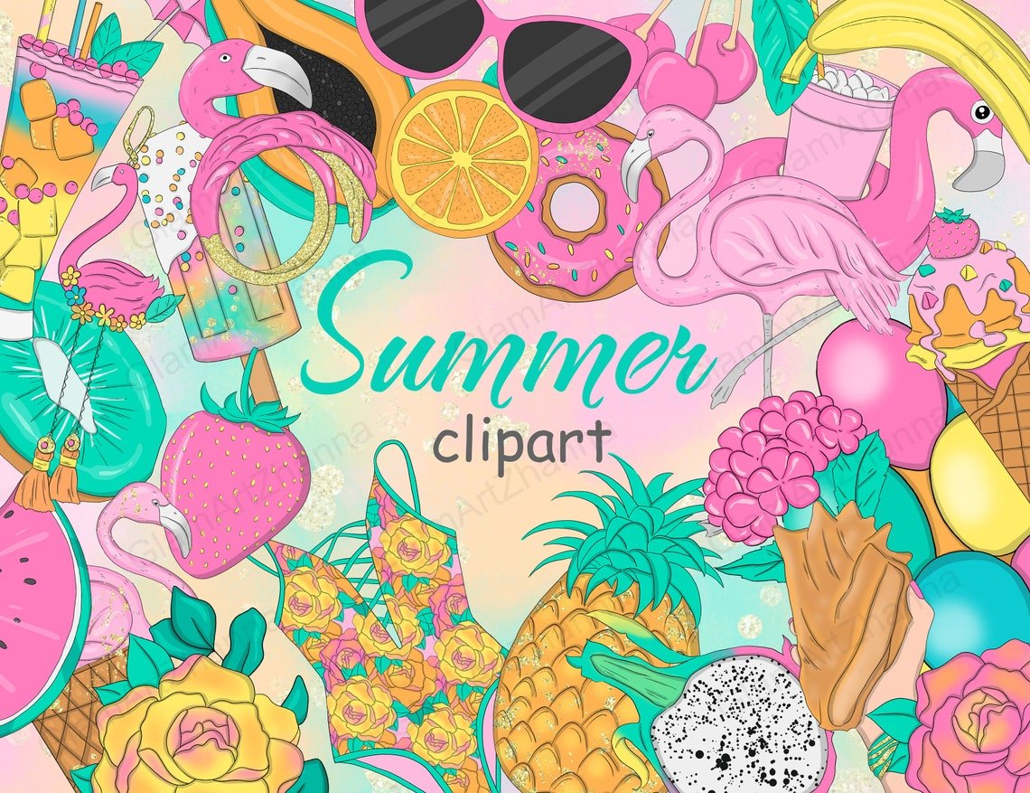 Summer Clipart cover image.