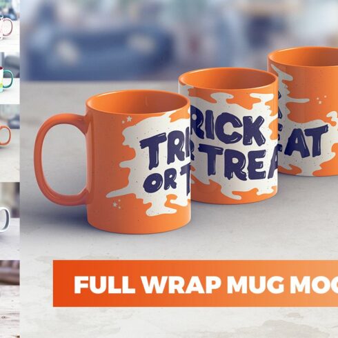 Full Wrap Mug MockUp cover image.