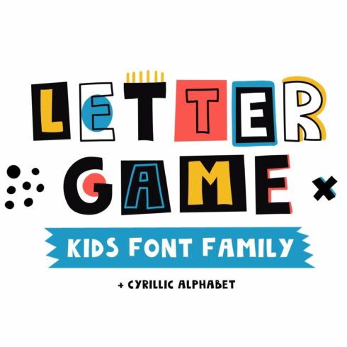 LetterGame - Kids font family cover image.