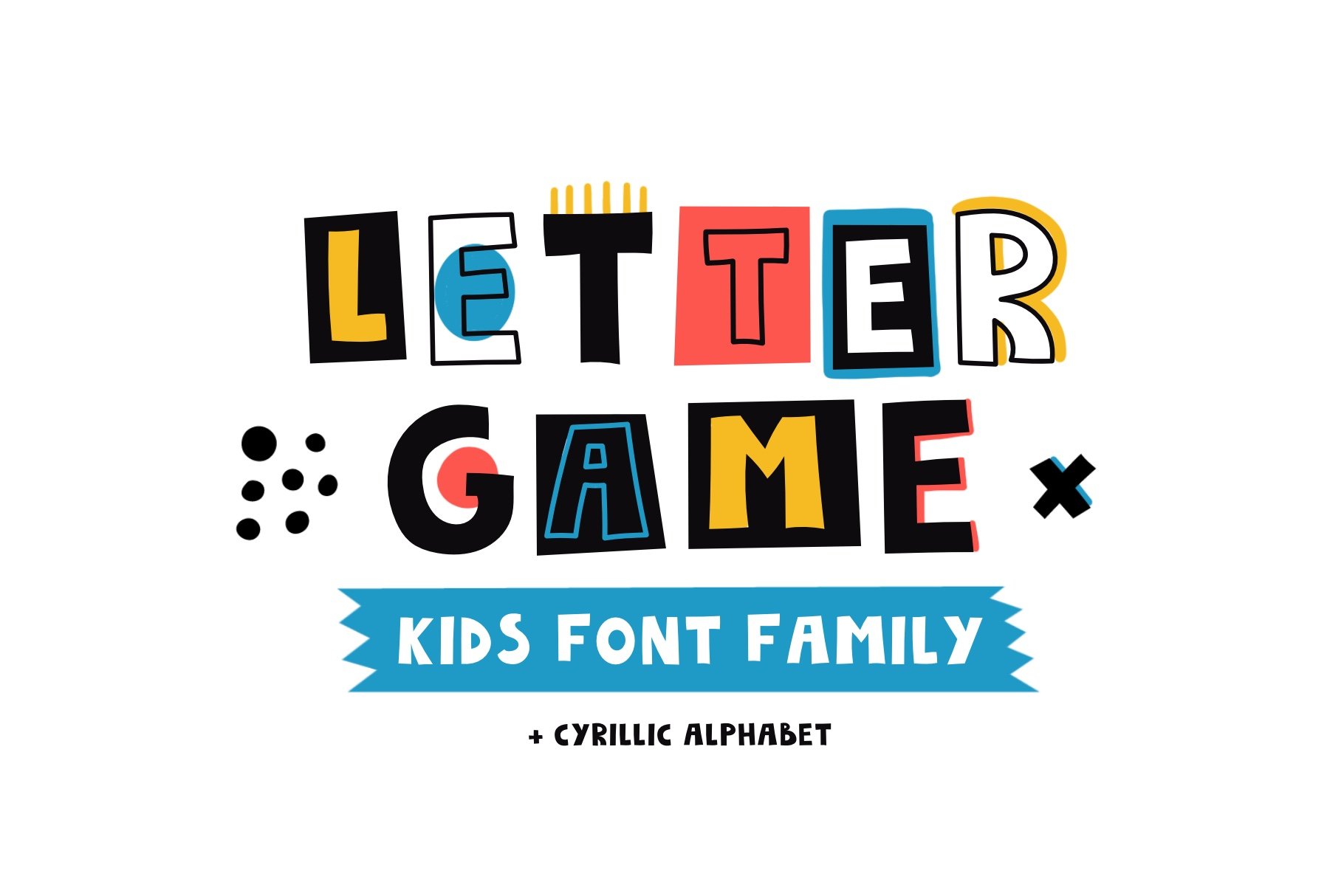 LetterGame - Kids font family cover image.