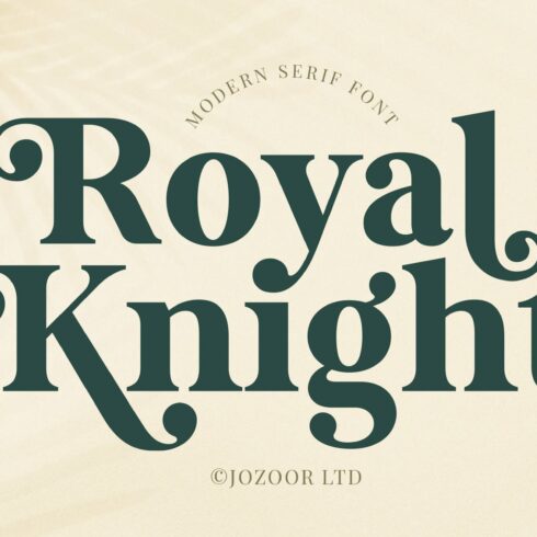 Royal Knight - Modern Serif Font cover image.