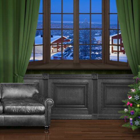 Christmas interior scene creator cover image.