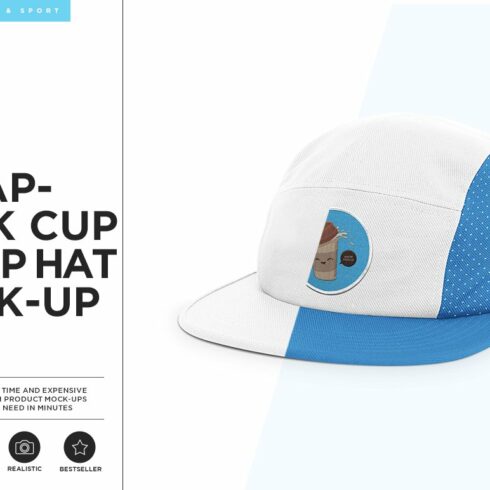 Strapback Cap / Camp Hat Mock-up cover image.
