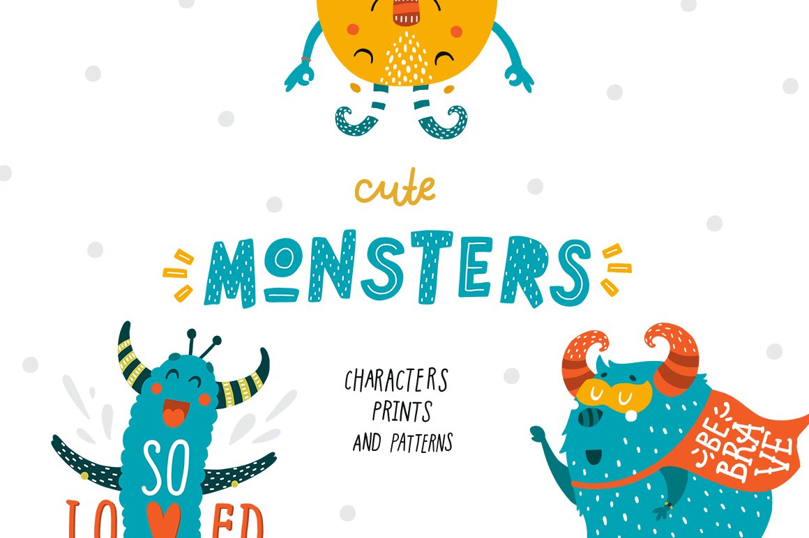 Cute Monsters - Kids collection cover image.