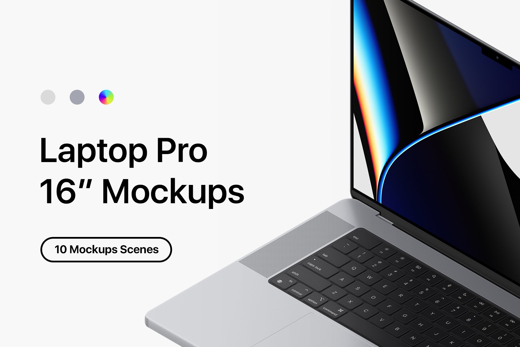 Laptop Pro 16" - 10 Mockups Scenes cover image.
