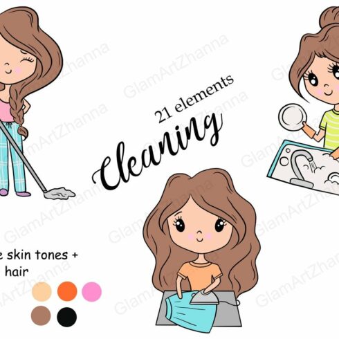 Cleaning Cute Dolls cover image.