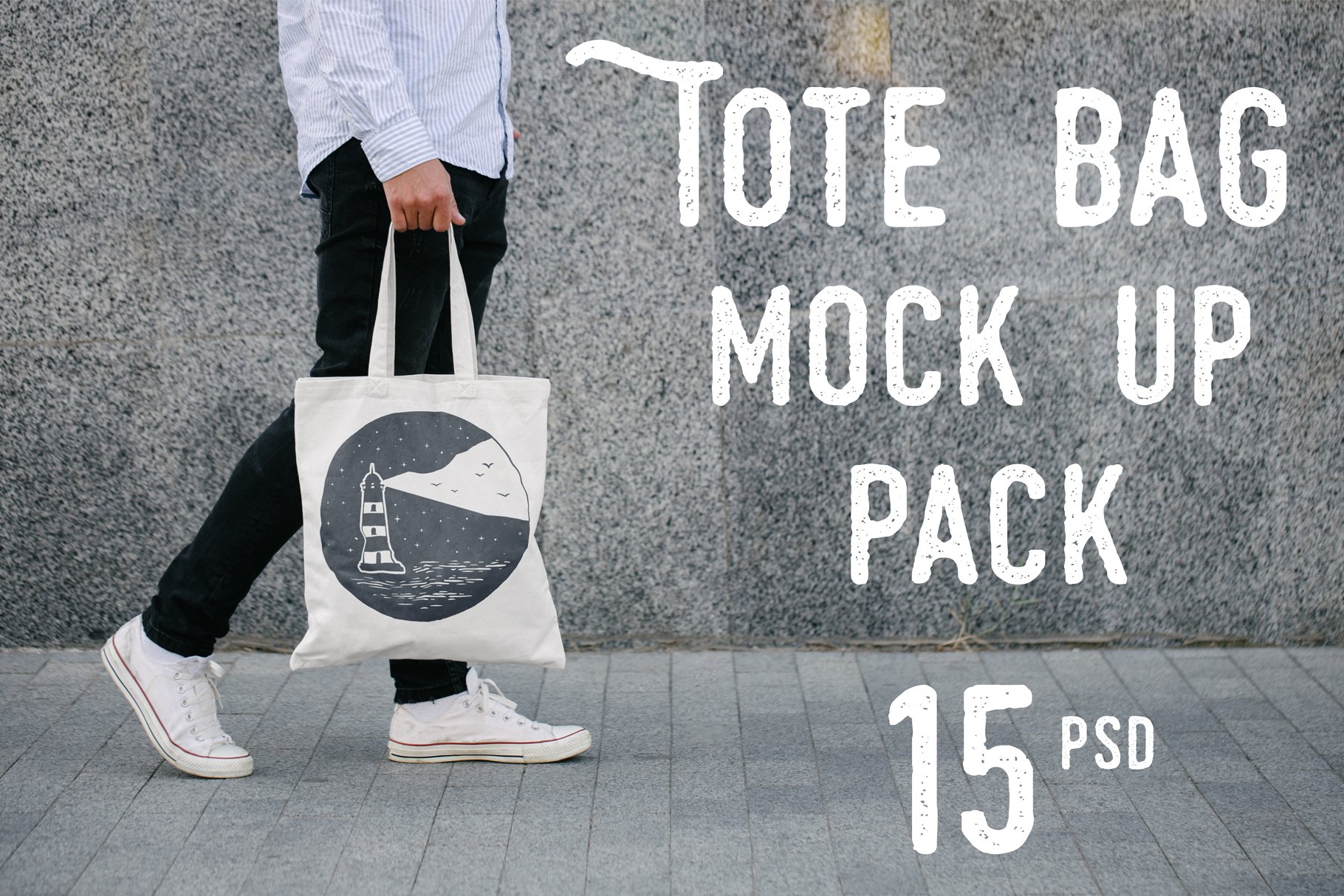 Tote Bag Mock Up Pack cover image.