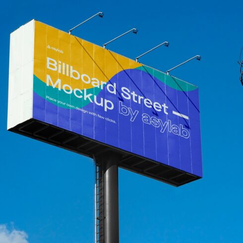 Billboard Urban Street Mockup - PSD cover image.