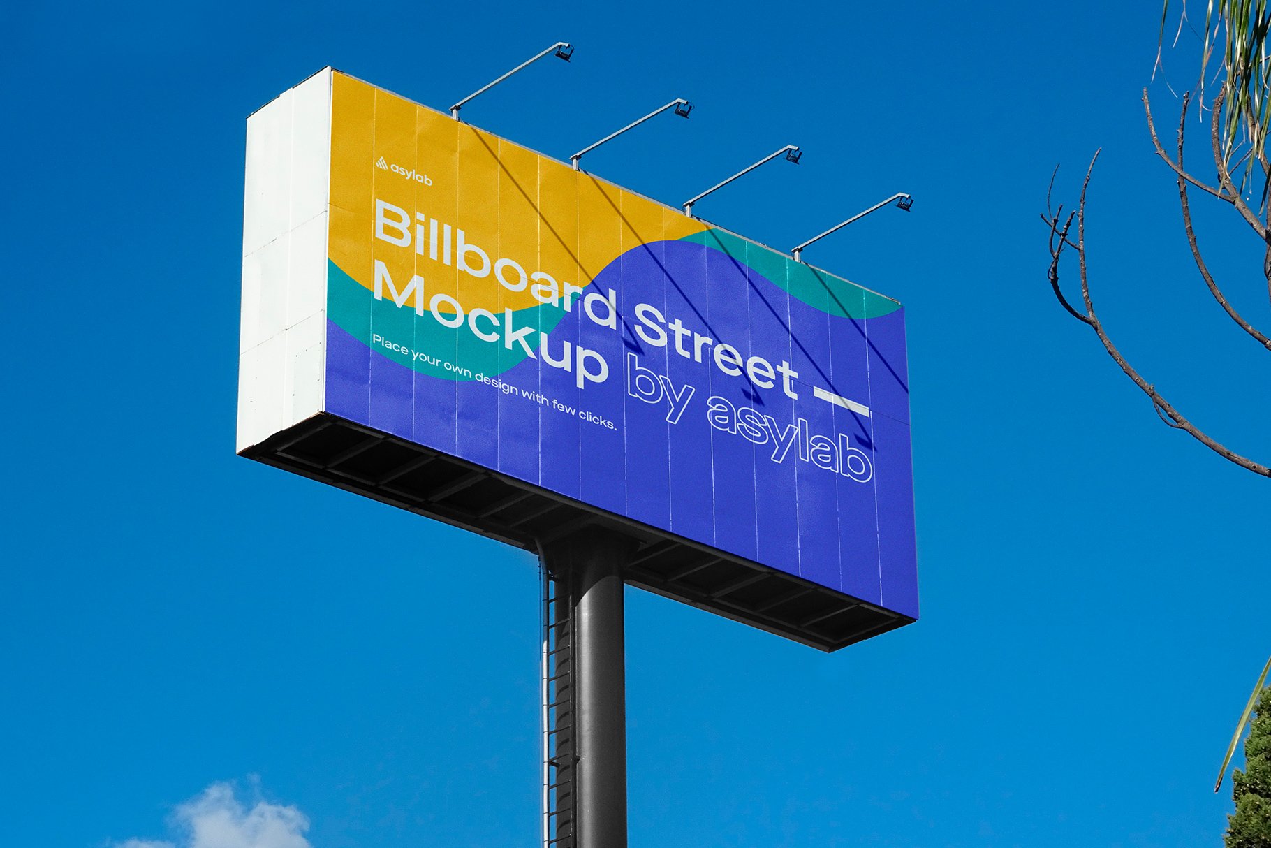 Billboard Urban Street Mockup - PSD cover image.