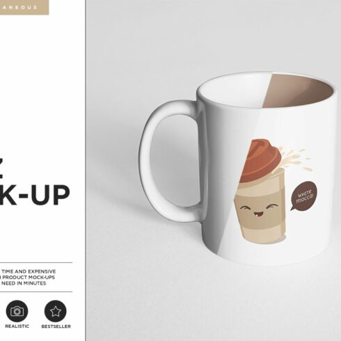 The Mugs 11 oz. and Box Mock-up cover image.