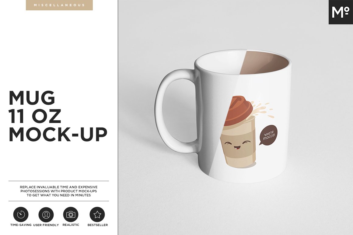 The Mugs 11 oz. and Box Mock-up cover image.