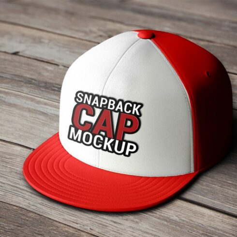 Snapback Cap Mockup cover image.