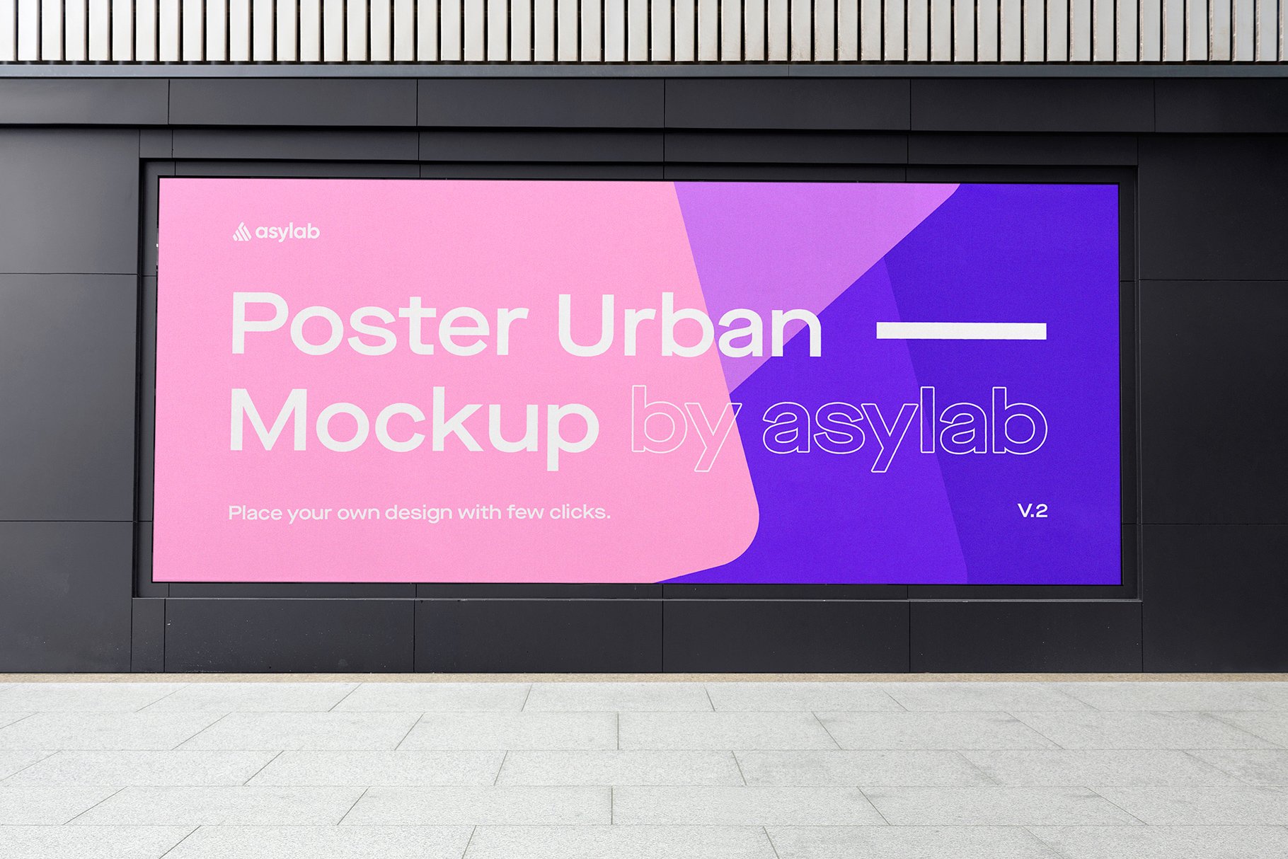 Urban Poster Street Mockup - PSD cover image.