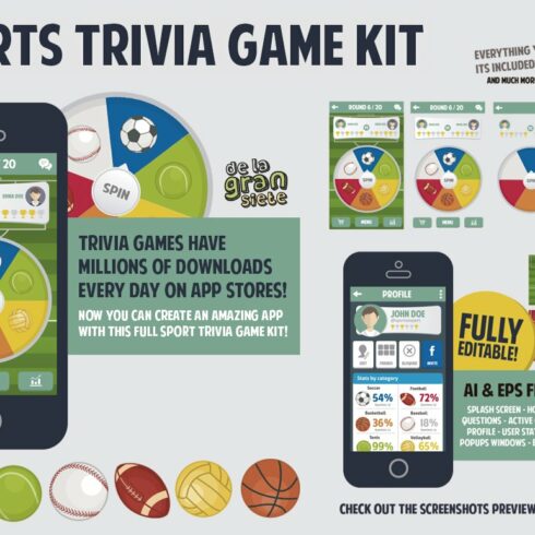 Sports Trivia Full Game Kit cover image.