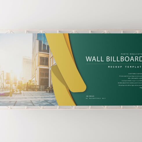 Wall Billboard Mockup cover image.