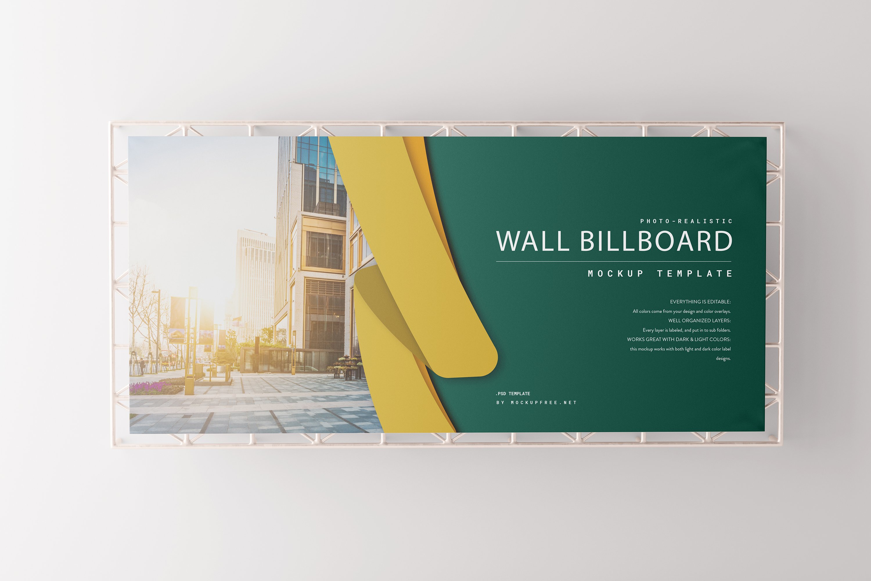 Wall Billboard Mockup cover image.