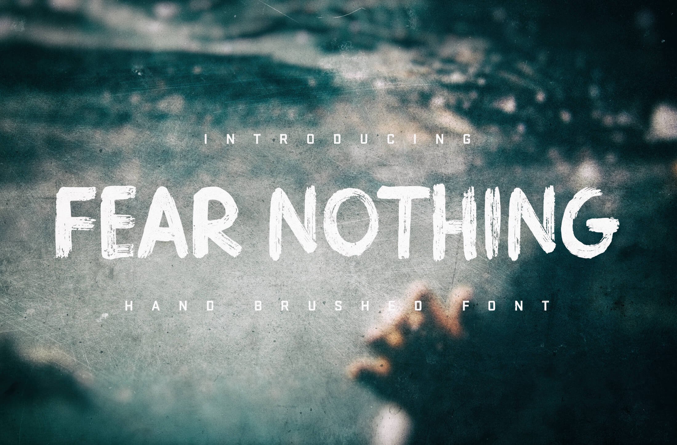 Fear Nothing Brush Font cover image.