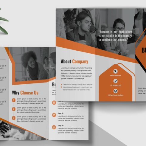 Trifold Brochure Layout cover image.