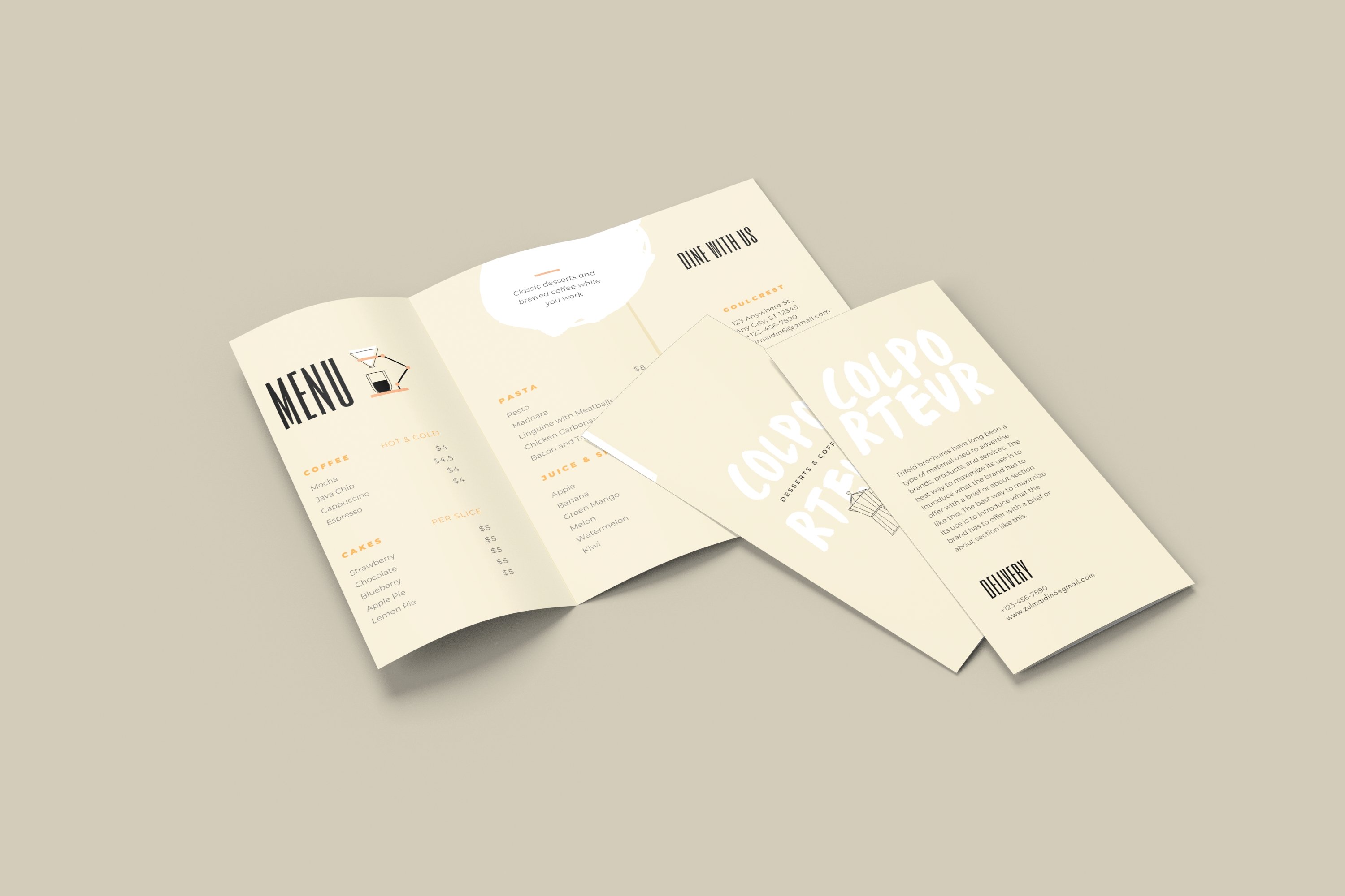 Trifold Brochure Mockups preview image.