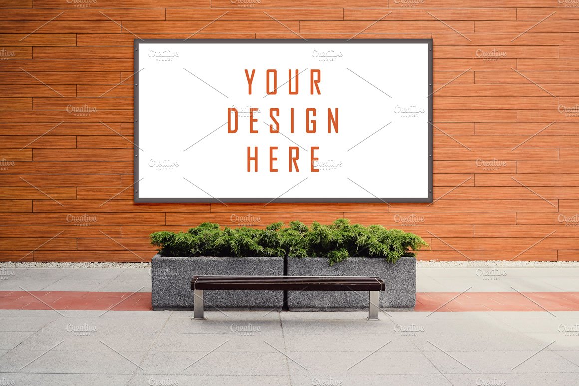 Street Billboard Mockup Template cover image.