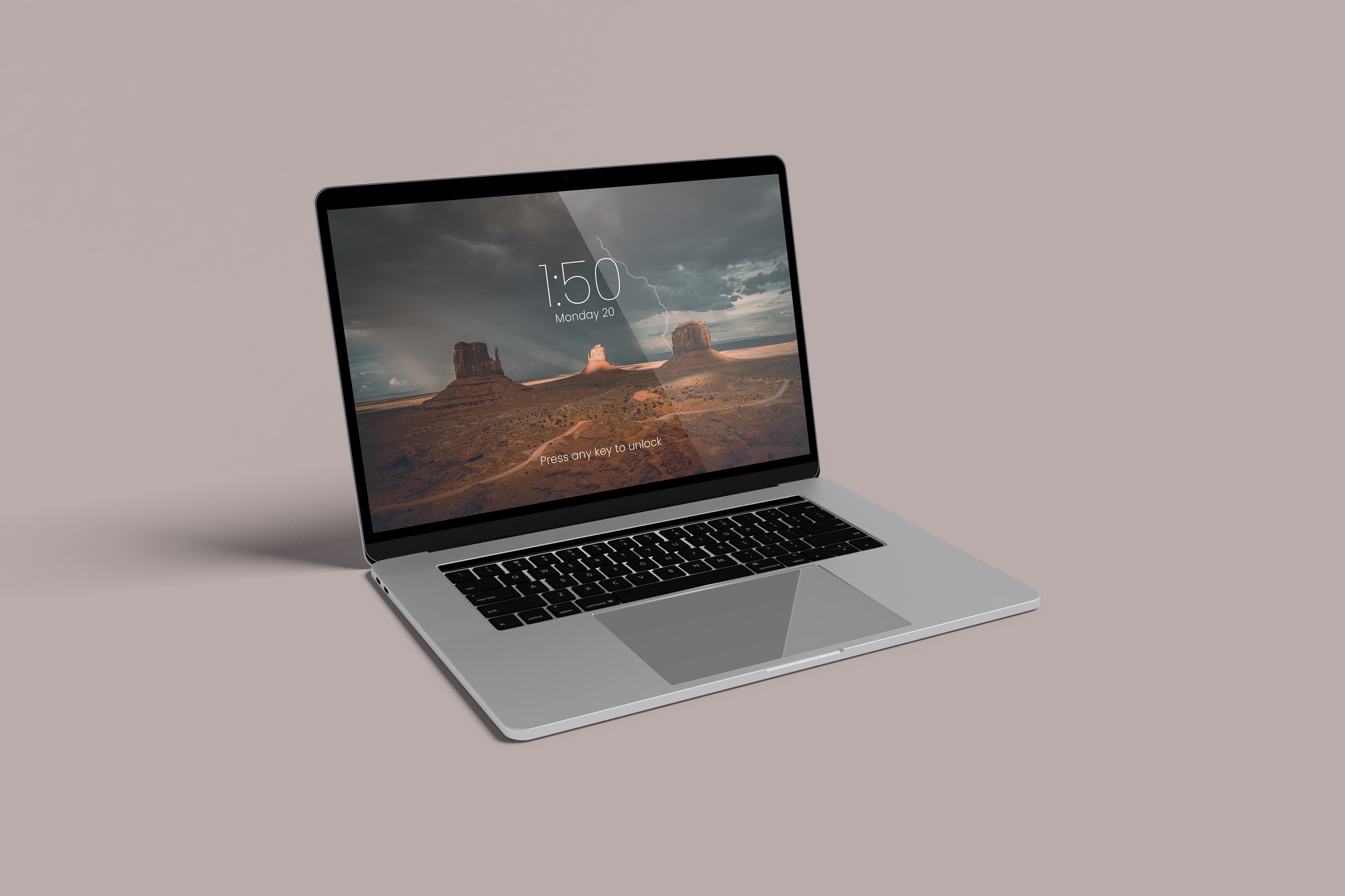 MacBook Pro Display Mockup preview image.