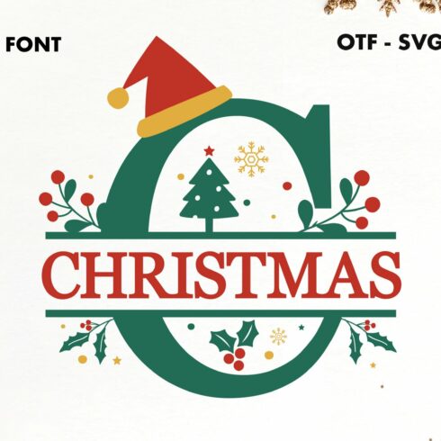 Christmas Split Monogram Font cover image.