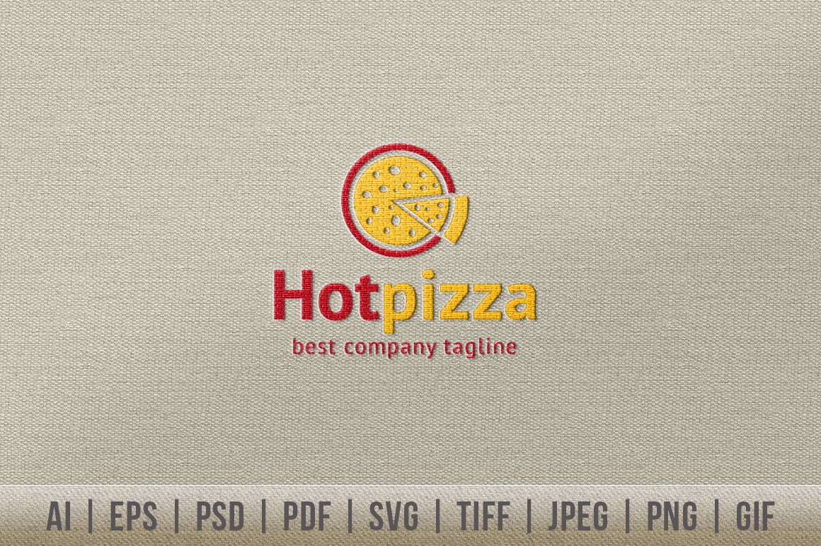 Hot Pizza Logo cover image.