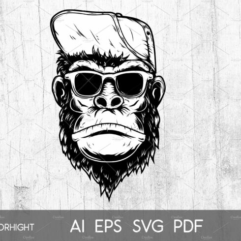 illustration of gorilla monkey cover image.