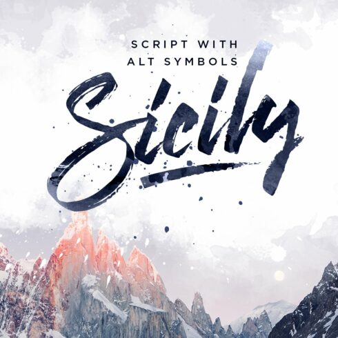 New. Sicily Script Font. cover image.