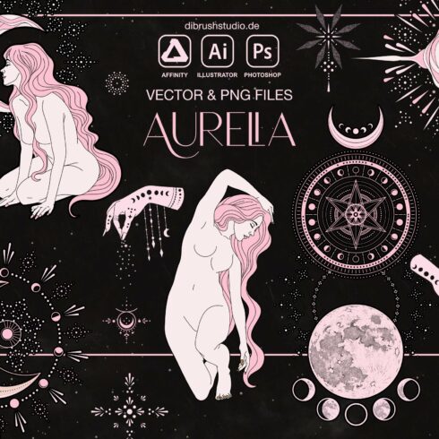 Aurelia - ClipArt & Vector Pack cover image.
