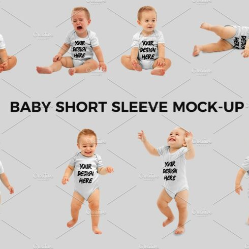 Baby Short Sleeve Mock-up cover image.