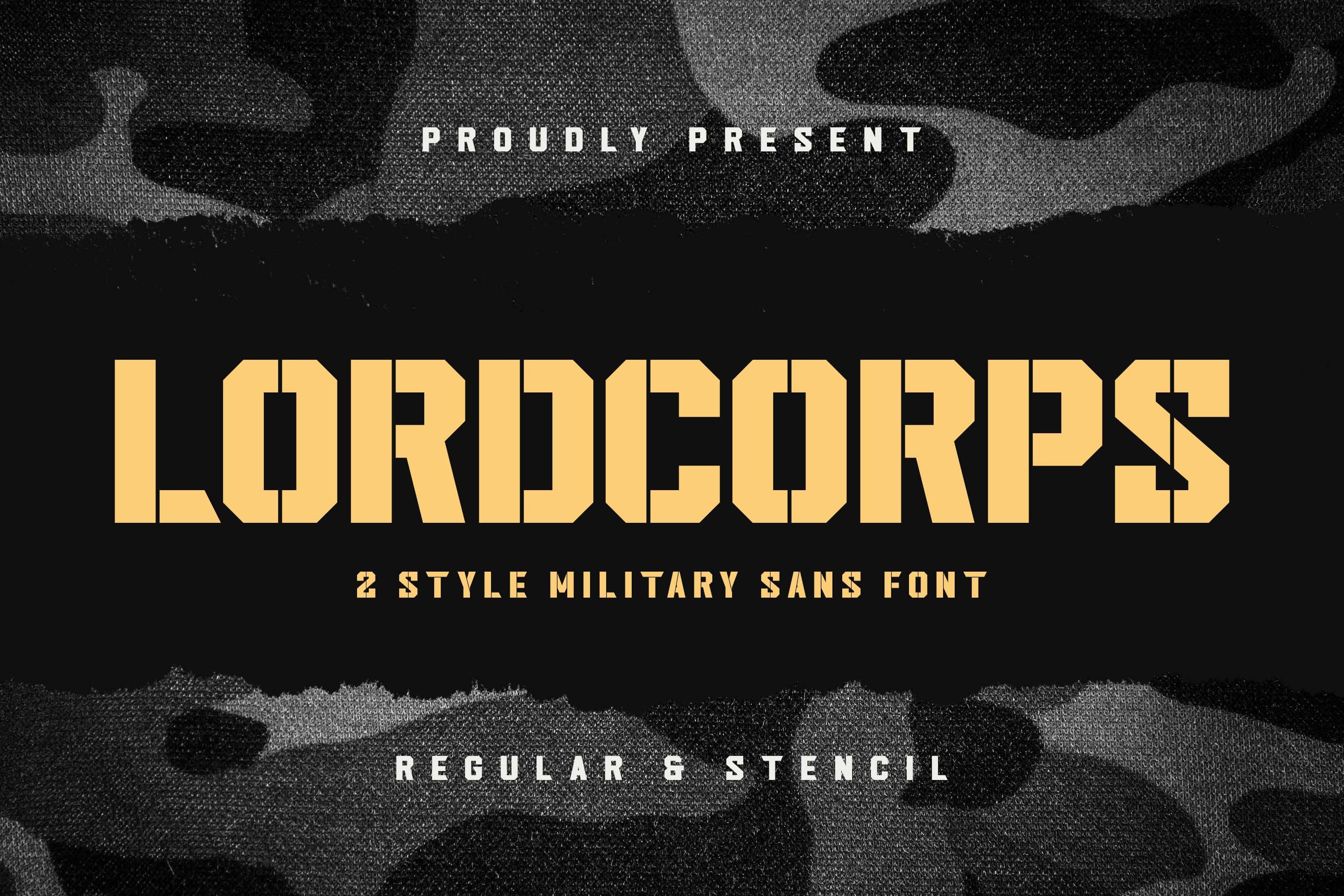 Lordcorps - 2 Style Military Sans cover image.